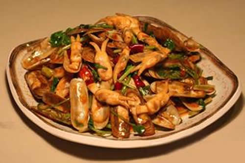 辣炒海蟶子